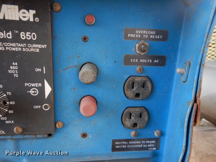 image for item IR9075 Miller Intelliweld 650  welder/generator