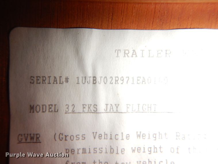 image for item IR9077 2007 Jayco Jay Flight  camper