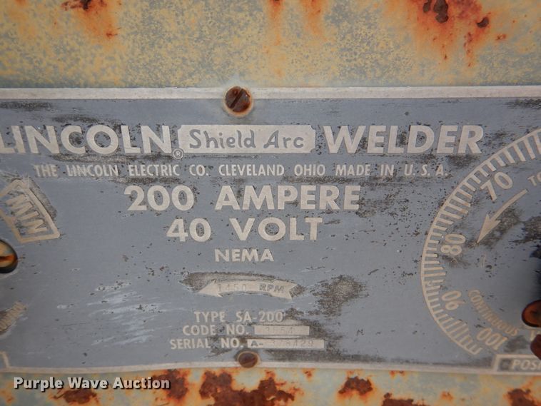 image for item IR9083 Lincoln SA-200  welder