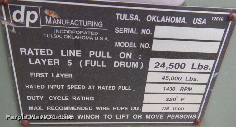 image for item IR9086 DP 53724  winch