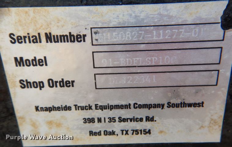 image for item IR9088 Knapheide 91-BDLFSP10C  steel flatbed