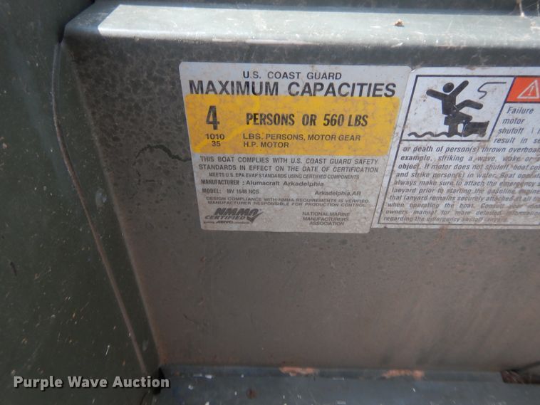 image for item IT9644 2015 Alumacraft  boat