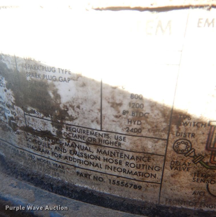 image for item JG9169 1987 GMC 7000  box truck