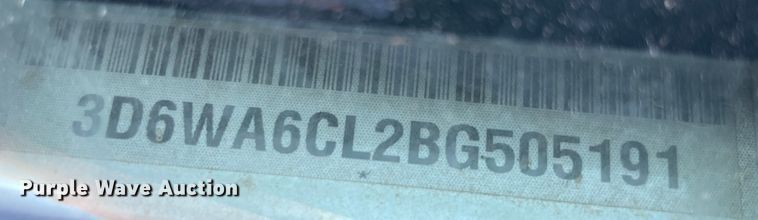 image for item JQ9711 2011 Dodge Ram 4500  Crew Cab bucket truck