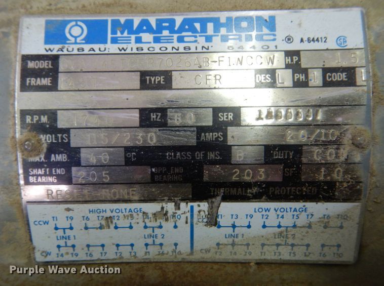 image for item KI9605 Honeywell 240D4E2B0D  air compressor