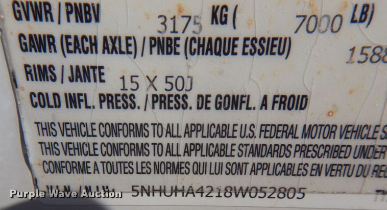 image for item KJ9943 2008 Forest River  enclosed cargo trailer