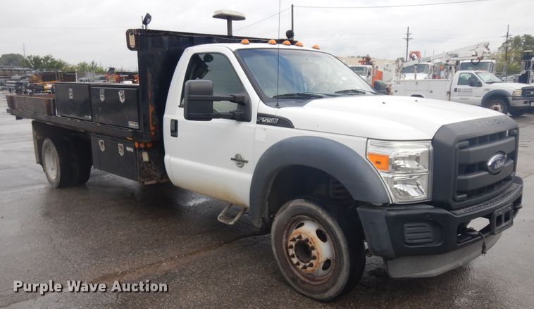image for item KU9216 2012 Ford F550 Super Duty XL  flatbed truck