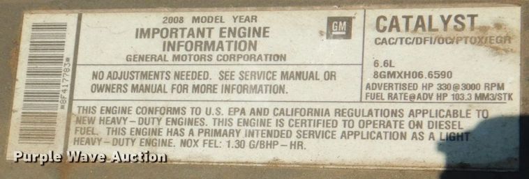 image for item DG1707 2008 GMC C5500  Crew Cab utility / service truck