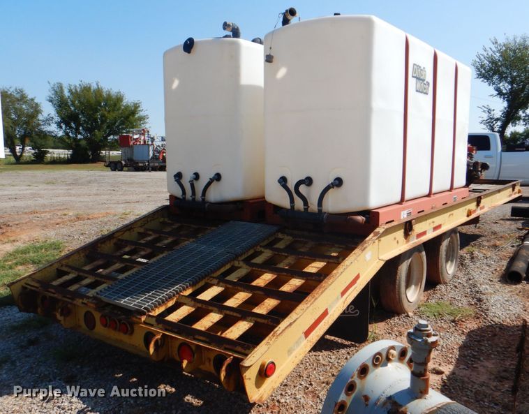 image for item DG1712 2000 Belshe  flatbed trailer with mud mixer