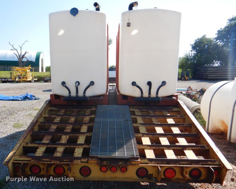 image for item DG1712 2000 Belshe  flatbed trailer with mud mixer