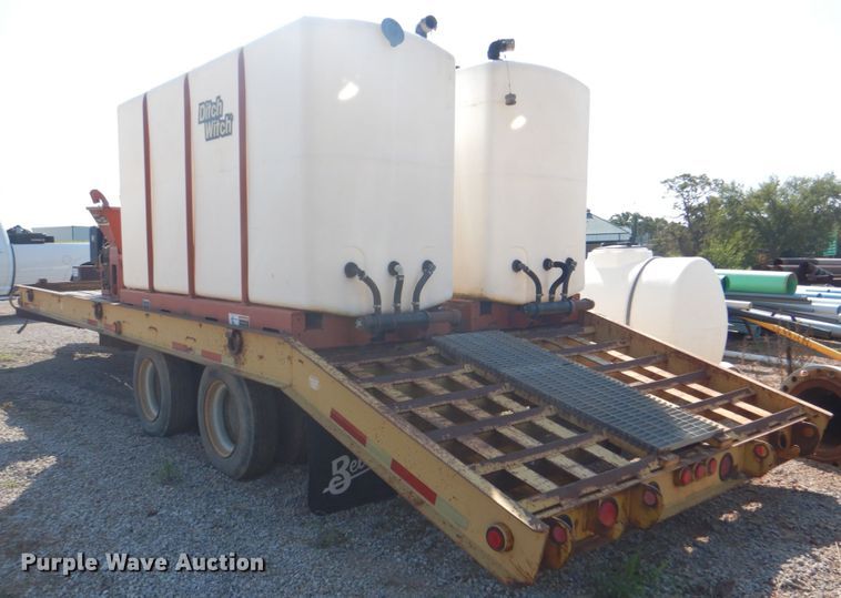 image for item DG1712 2000 Belshe  flatbed trailer with mud mixer