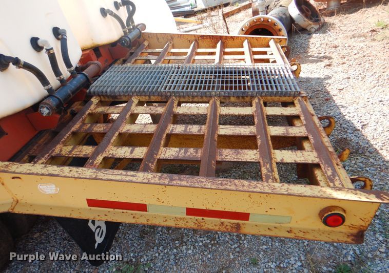 image for item DG1712 2000 Belshe  flatbed trailer with mud mixer