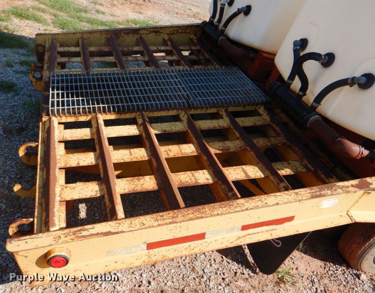 image for item DG1712 2000 Belshe  flatbed trailer with mud mixer