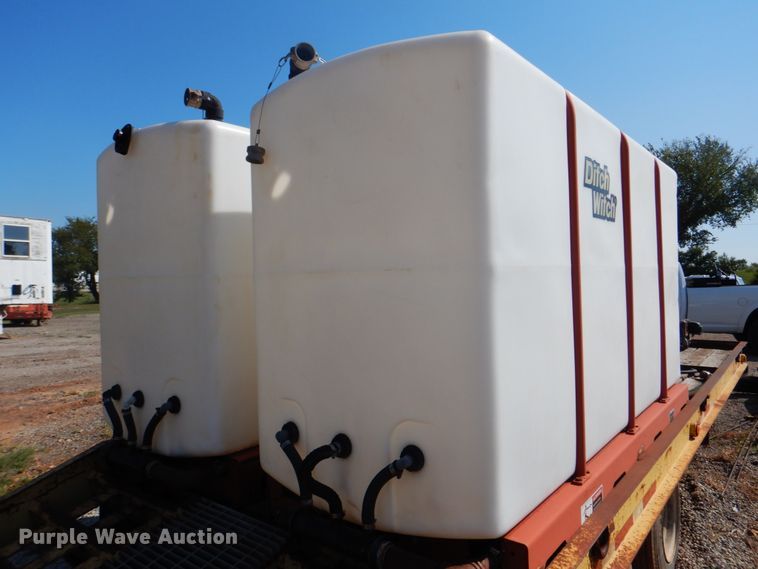 image for item DG1712 2000 Belshe  flatbed trailer with mud mixer