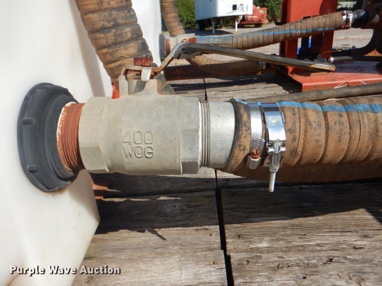 image for item DG1712 2000 Belshe  flatbed trailer with mud mixer