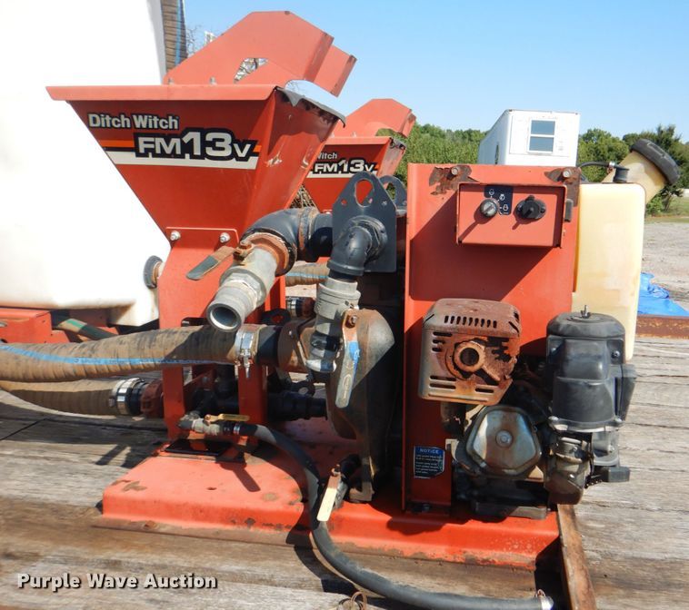 image for item DG1712 2000 Belshe  flatbed trailer with mud mixer