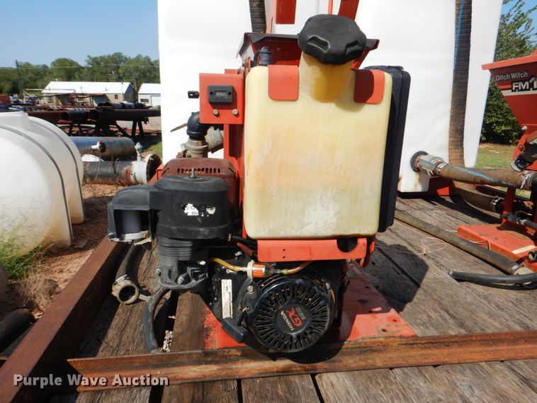 image for item DG1712 2000 Belshe  flatbed trailer with mud mixer