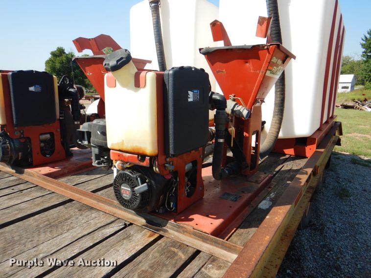 image for item DG1712 2000 Belshe  flatbed trailer with mud mixer