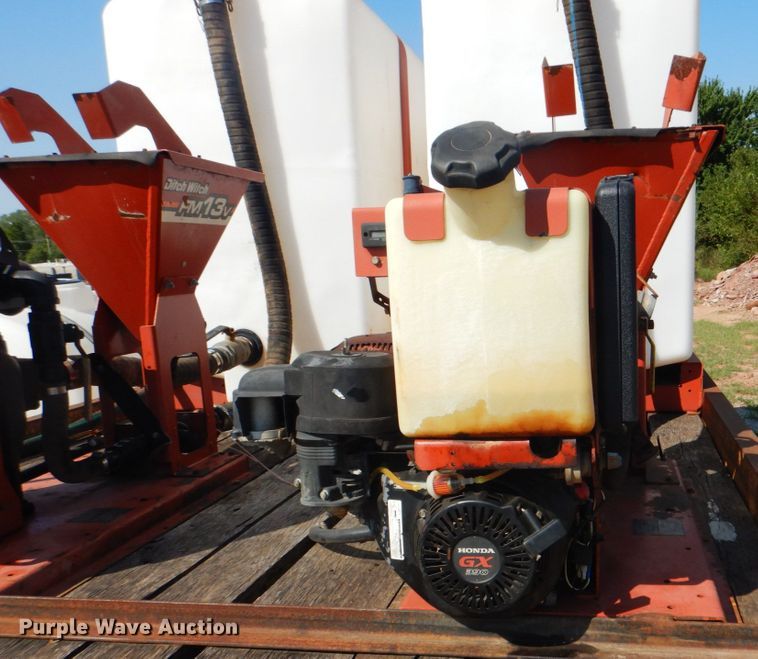 image for item DG1712 2000 Belshe  flatbed trailer with mud mixer