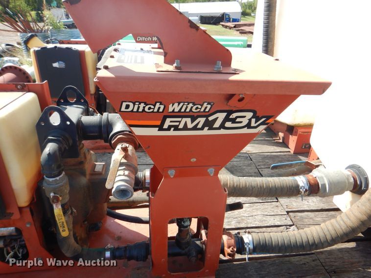 image for item DG1712 2000 Belshe  flatbed trailer with mud mixer