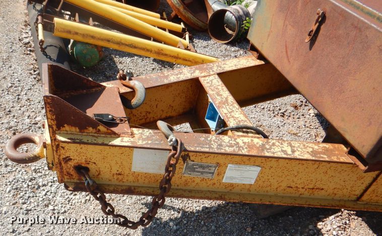 image for item DG1712 2000 Belshe  flatbed trailer with mud mixer