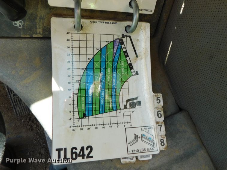 image for item DK8653 2012 Caterpillar TL642  telehandler