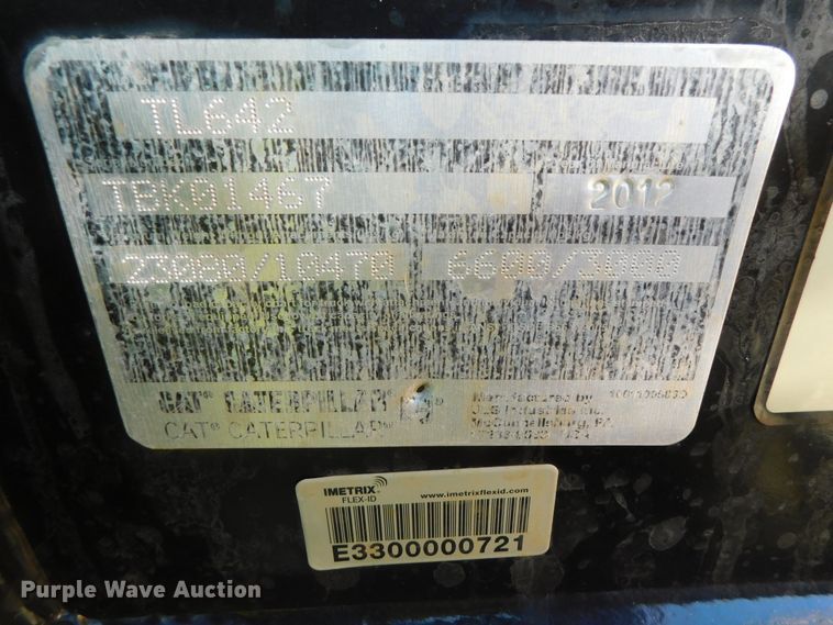 image for item DK8653 2012 Caterpillar TL642  telehandler