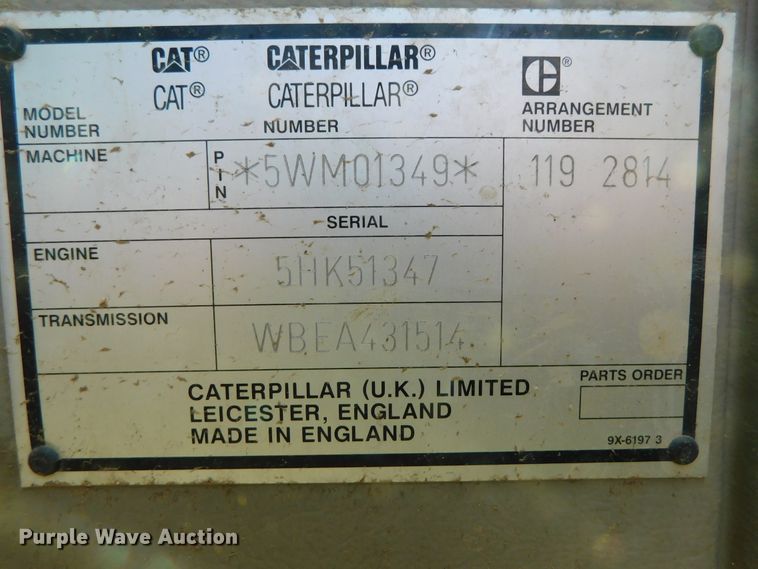 image for item DK8654 1996 Caterpillar TH63  telehandler