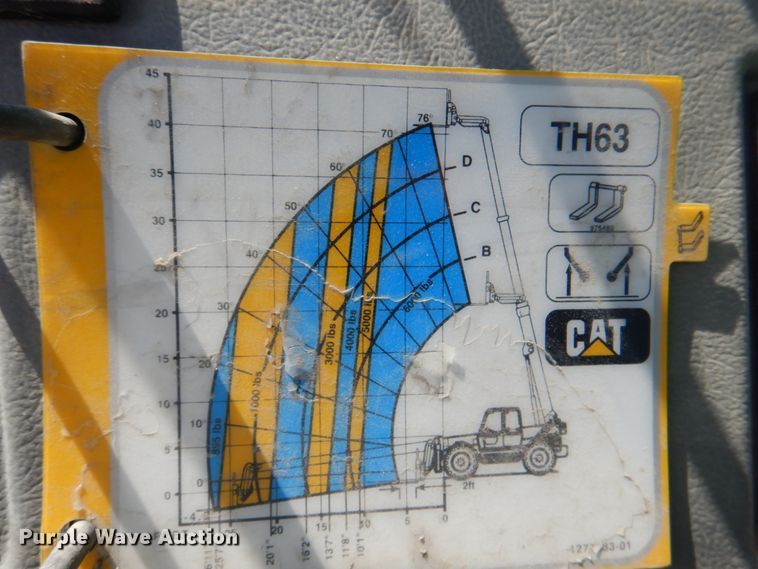 image for item DL0132 1996 Caterpillar TH63  telehandler