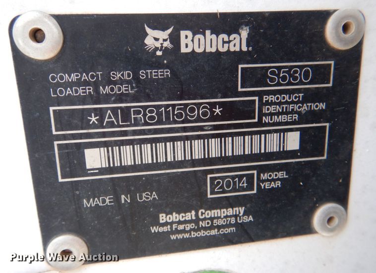image for item DL0570 2014 Bobcat S530  skid steer loader