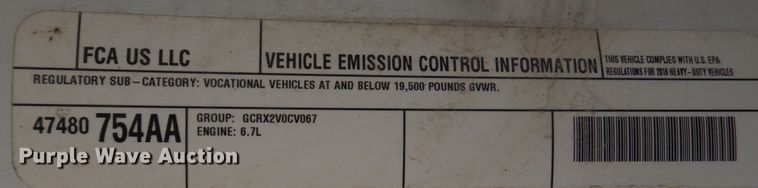 image for item DM6440 2016 Dodge Ram 5500HD  bucket truck