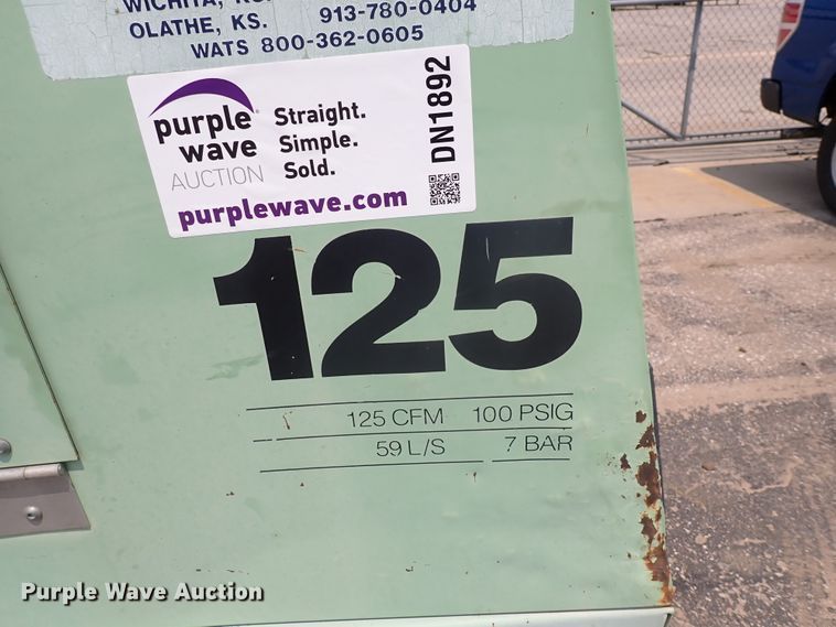 image for item DN1892 Sullair 125 DPQ KU  air compressor