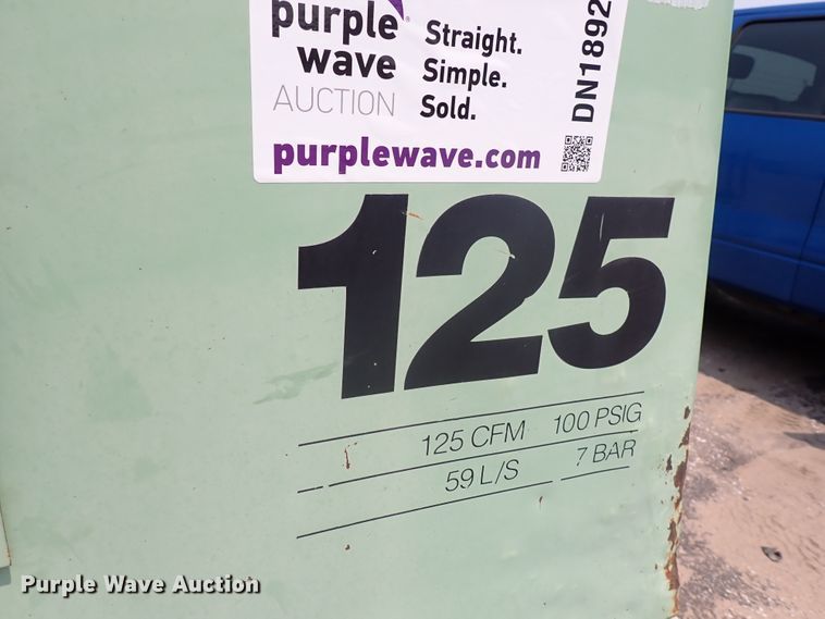 image for item DN1892 Sullair 125 DPQ KU  air compressor