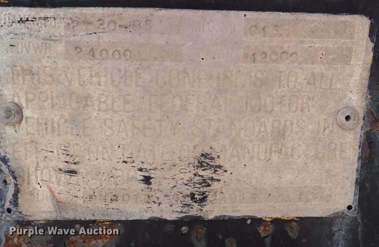 image for item DN1956 1995 Utility  equipment trailer