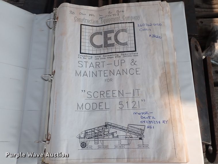 image for item DN1959 CEC Screen-It 5121  screening plant