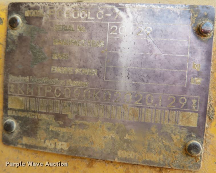 image for item DN5976 2005 Komatsu PC600LC-7  excavator