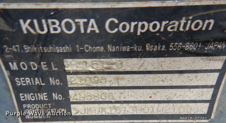 image for item IL9473 2004 Kubota KX161-3  mini excavator