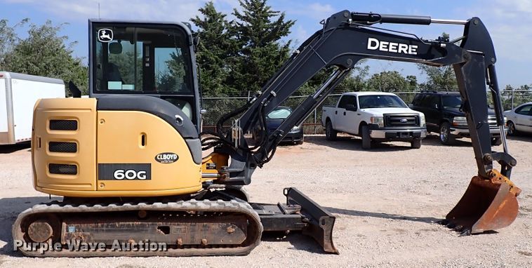 image for item IN9611 2016 John Deere 60G  mini excavator