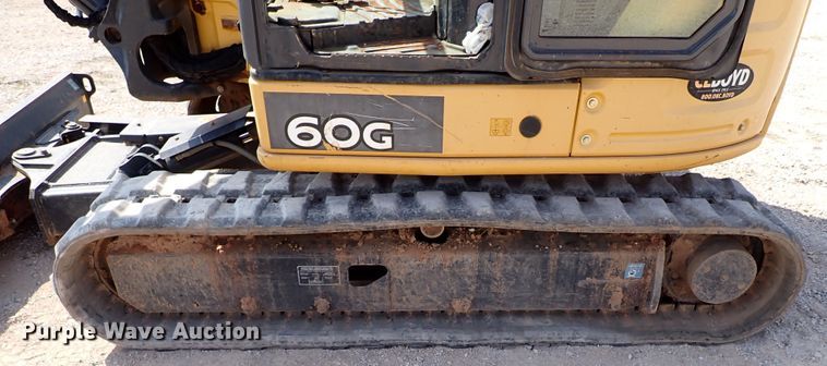 image for item IN9611 2016 John Deere 60G  mini excavator