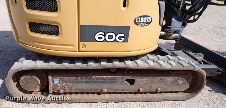 image for item IN9611 2016 John Deere 60G  mini excavator