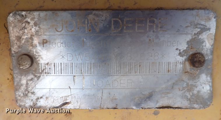 image for item IN9640 1998 John Deere 544H  wheel loader