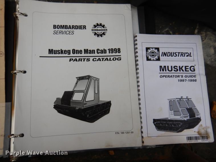 image for item IN9969 1998 Bombardier Muskeg  track carrier with digger derrick
