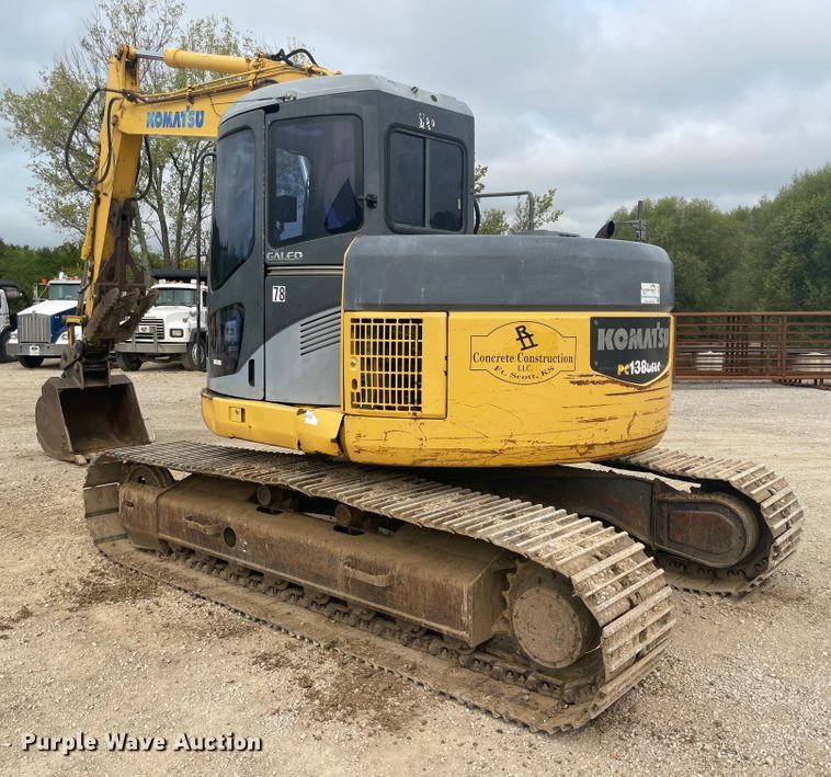 image for item JQ9668 2003 Komatsu PC138USLC-2  hydraulic excavator