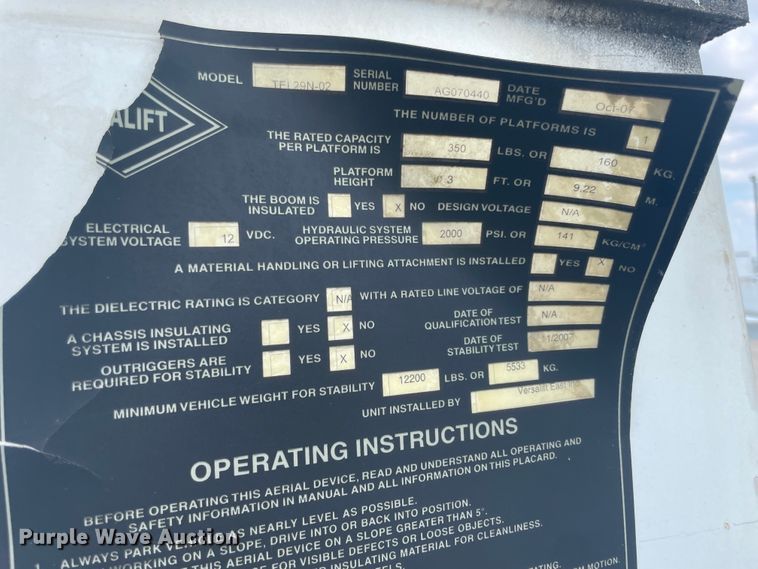 image for item JQ9703 2008 Chevrolet C4500  bucket truck