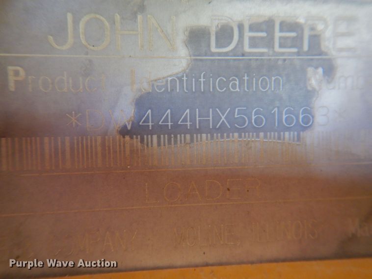 image for item KA9369 1997 John Deere 444H  wheel loader