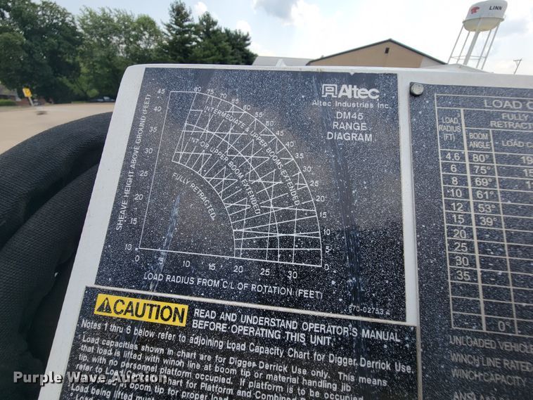 image for item KD9491 2012 International 7400  digger derrick truck