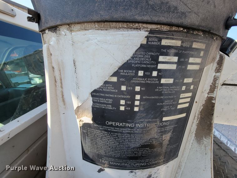 image for item KD9493 2012 Ford F550 Super Duty XL  bucket truck