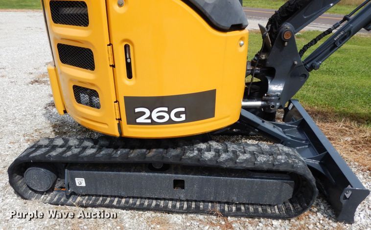 image for item KI9648 2015 John Deere 26G  mini excavator