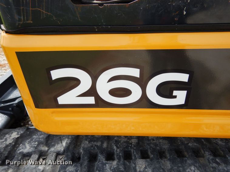 image for item KI9648 2015 John Deere 26G  mini excavator