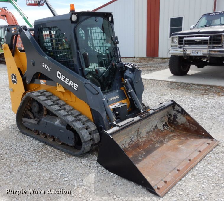 image for item KI9649 2019 John Deere 317G  tracked skid steer loader